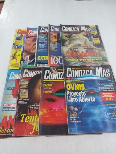 Lote De 9 Revistas Conozca Mas #d45