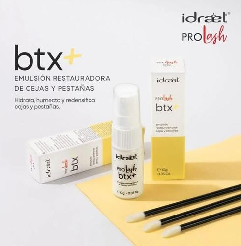 Btx+ Pro Lash Emulsión Restauradora De Cejas Pestañas Idraet