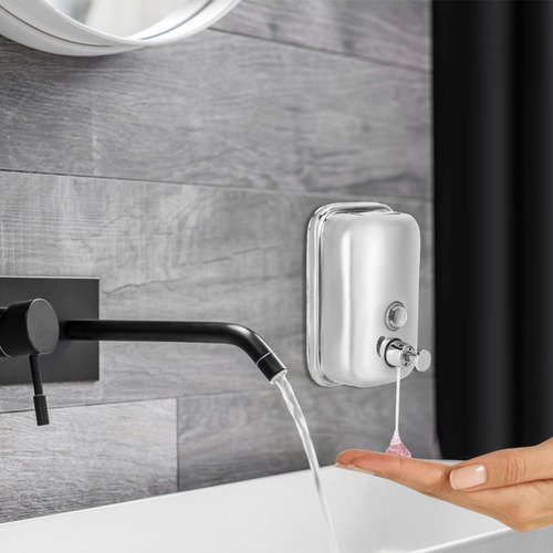 Dispensador De Jabón De Pared De Acero Inoxidable De 500 Ml