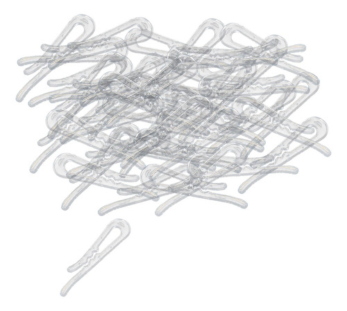 200 Pinzas De Cocodrilo De Plástico Diente Cuadrado 40mm