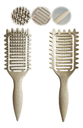 Ml 2 Cepillos For Peinar Rizos 3 En 1, Secador De Pelo Más