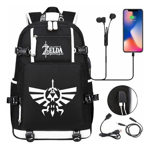 Mochila Escolar Infantil Estampada De 34 Game The Legend Of