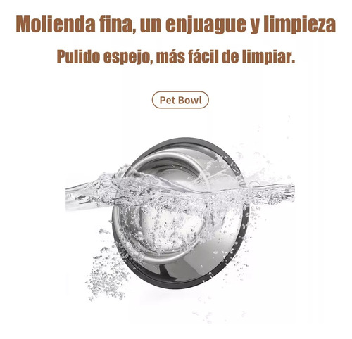 Plato Comedero For Perro Gr De O Inoxidable De 96 Oz