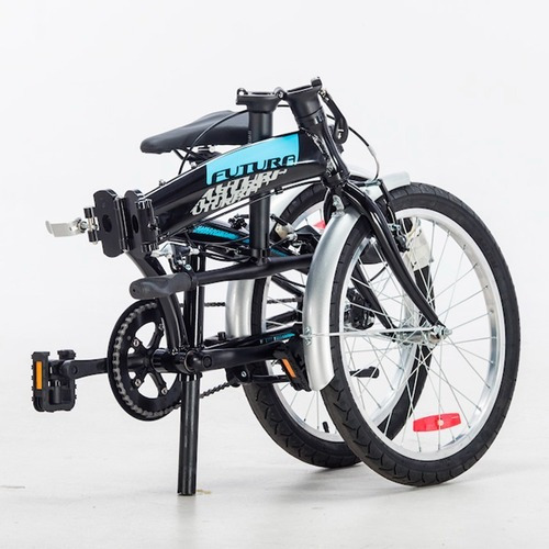 Imagen 6 de 8 de Bicicleta Futura Origami Rodado 20 Pulgadas Plegable Gris