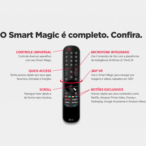Imagem 9 de 10 de Smart Tv LG 65 Oled 4k Oled65a Dolby Thinqai Google Alexa