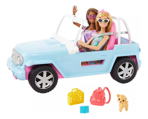 Barbie Veículo Para Boneca Caminhão Com 2 Bonecas - Mattel