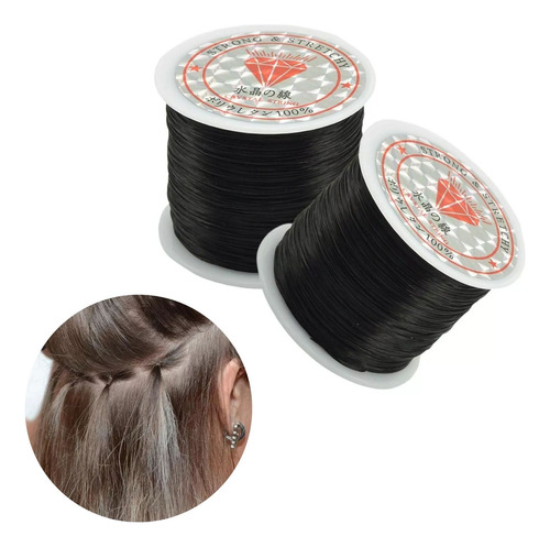 Fio De Silicone Para Pulseira Resistente Extensão Mega Hair