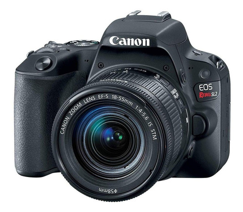  Canon EOS Rebel Kit SL2 18-55mm IS STM DSLR color  negro 