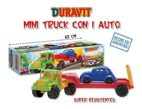Transportador Camion  Con Traile Mas 1 Mini Truck Duravit215