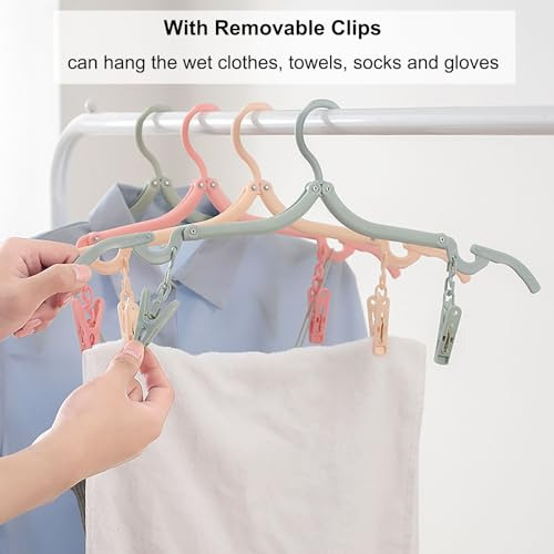 12 Perchas Plegables De Viaje, Perchas De Ropa Plegables De