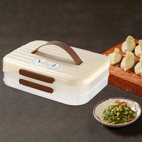 Organizador De Dumplings, Contenedor De 2 Capas