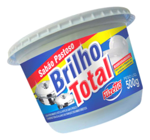 Sabão Pastoso Brilho Total Fuzetto 500gr Prataria E Cromados