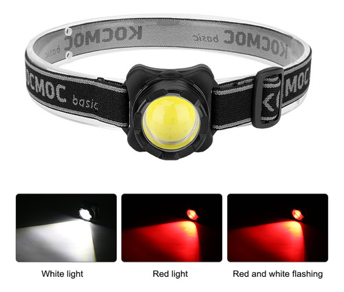 Linterna Frontal Led N 350lm Cob Recargable Por Usb Lam 2557