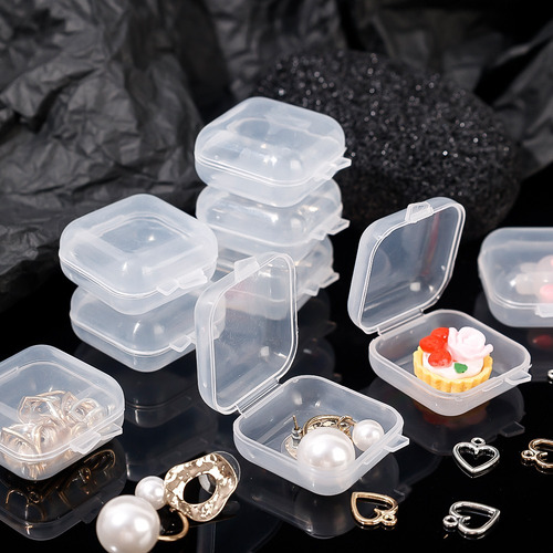 Mini Caja Transparente De Almacenamiento De Joyas, Juego De