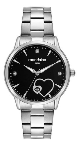 Relogio Mondaine Feminino Ref: 32534l0mvne2 Coração Prateado