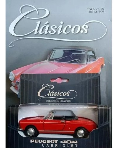 Colecc. Autos Clásicos. Peugeot 404 Cabriolet. Escala 1/36