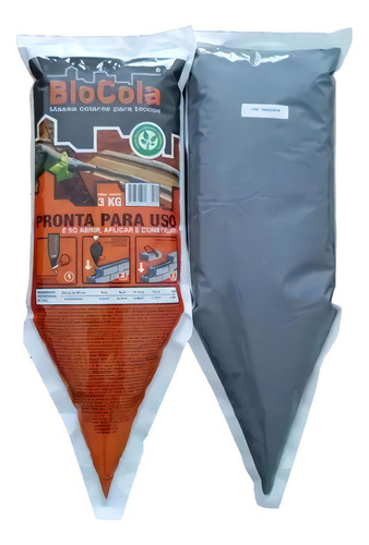 Massa Polimerica Cimento Pronto Bisnaga 3kg Tijolo E Bloco