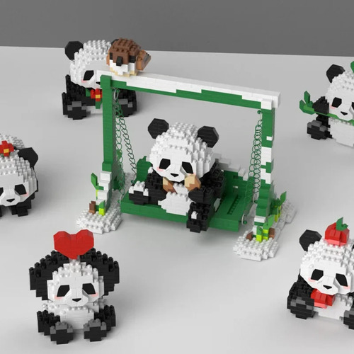 W1508-12 Eat Cake, 159 Unidades, En Miniatura, Bonito Panda
