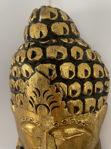 Máscara Do Buda - Decor Parede - 25cm.