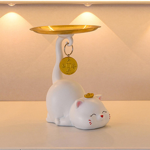 Colección De Estatuas De Bandeja Para Gatos, Escultura De