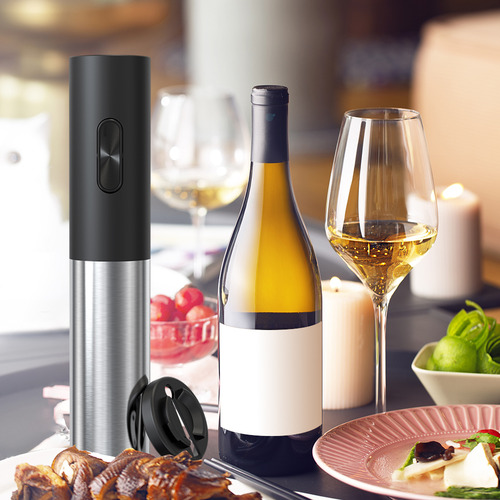 Abridor De Vino Eléctrico Recargable Con Cortador De Papel D