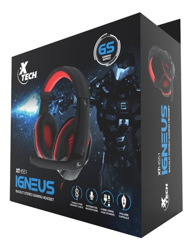 Imagen 9 de 10 de Auriculares Gamer Xtech Igneus Microfono Gaming Pc Notebook