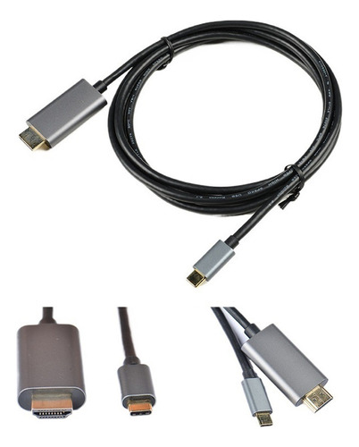 Cable De Transmisión Tipo C A Hdmi 8k Full Hd