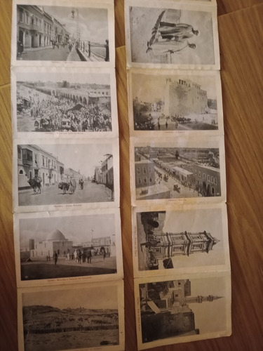 2 Antiguos Dossier De Fotos Postales Tripoli Italiana (Usado)