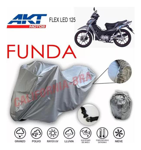 Recubrimiento Para Motoneta Con Boches Akt Flex Led 125