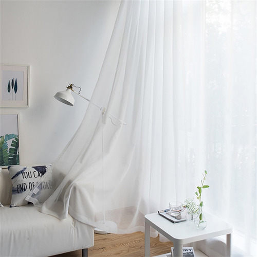 Cortinas Transparentes Para Sala De Estar, Barra, Ventana, D