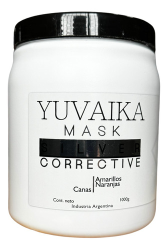 Mascara Matizadora Canas Silver Corrective Yuvaika 1000g