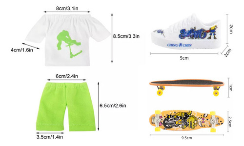V * Toe Skate Con Kit De Herramientas Y Ropas For Calcetines