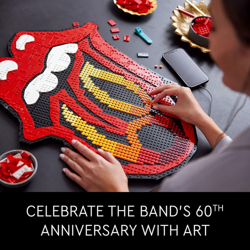 Lego Art The Rolling Stones 31206 Logo Wall Décor Buildin...