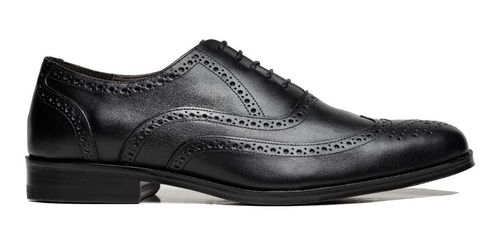 Zapatos Oxford Wingt En Piel De Res Italiana Marca Gran Par 