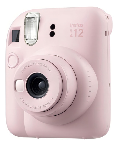 Câmera Instax Mini 12 Fujifilm Rosa Gloss - Fotos Em 10s Rosa Pastel