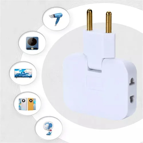 Pack De 4 Adaptadores 180° Para Enchufe Tipo F