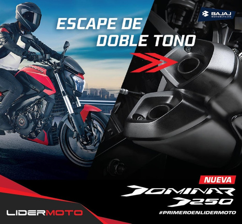 Bajaj Dominar 250 Cuotas Sin Interés Lidermoto Tigre