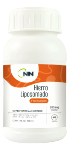 Hierro Liposomado Nin Frutos Rojos 250 Ml