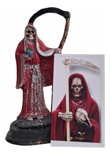 Santa Muerte Ritualizada En Tu Nombre 16 Cm + Oración/imagen