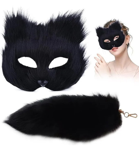 Disfraz De Cola De Lobo Con Forma De Zorro Peludo Para Fiest