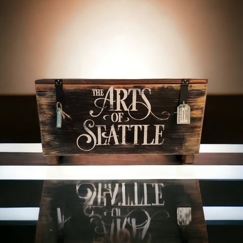 Baúl  The Art Of Seattle  Vintage Madera Natural 