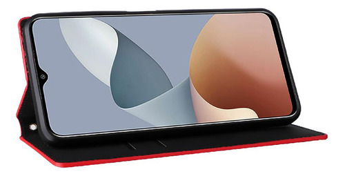 Funda Para Zte Axon 50 Lite Pu Cuero Cierre Magnético 3d