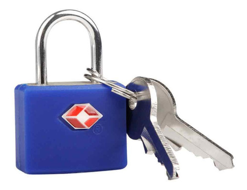 Imagen 1 de 8 de Candado Tsa Travel Blue Para Valijas Maletas Tb027 Full