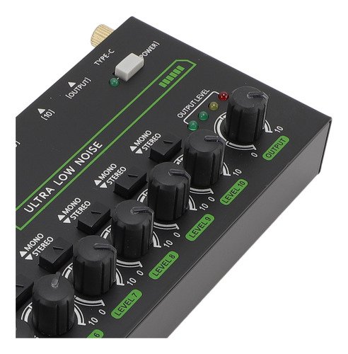 Mezclador De Sonido De 10 Canales Rgb Professional Stereo Pa