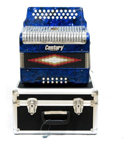 Acordeon Century Botones Tono Sol Azul C3012ap