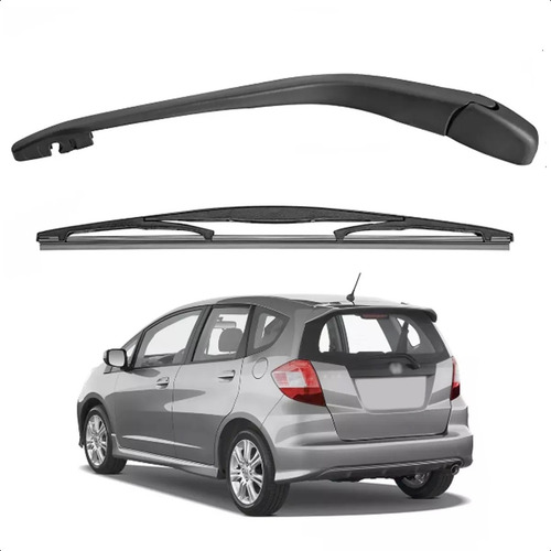 Braço Limpador Parabrisa Tras + Palheta Honda Fit 2009 A 14