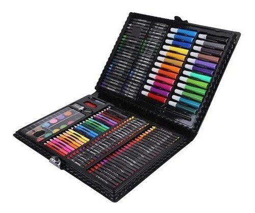 Set De Arte Maleta 168 Piezas Lápices Para Colorear