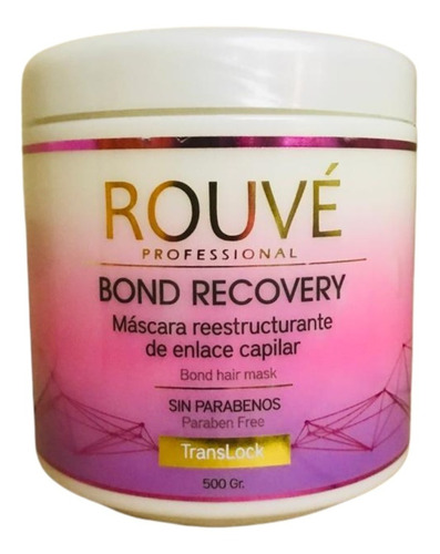 Mascara Capilar Bond Recovery Mask 500gr -rouvé Professional