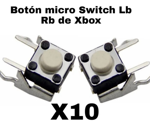 Imagen 1 de 5 de 10 X Botón Lb Y Rb Xbox 360 Y Xbox One Marca Alps Nuevos