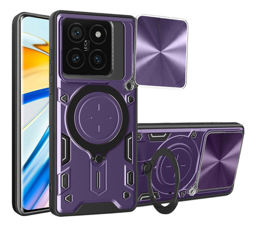 Pm Funda Con Soporte Magnético Para Xiaomi 14t Pro 5g